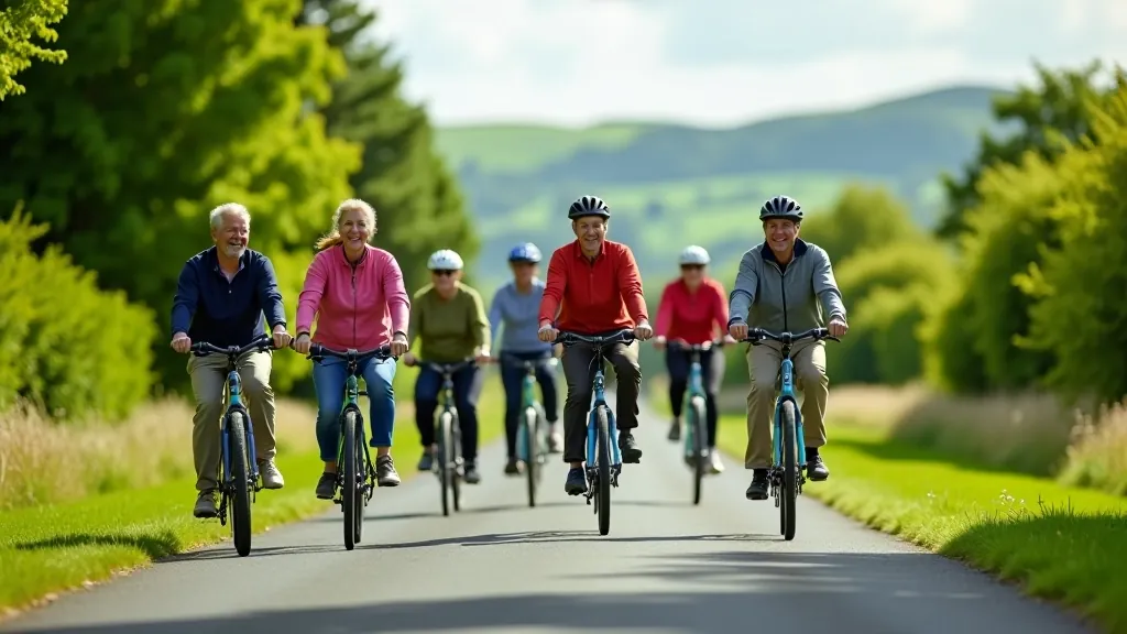 Great Western Greenway guided cycling tour with seniors